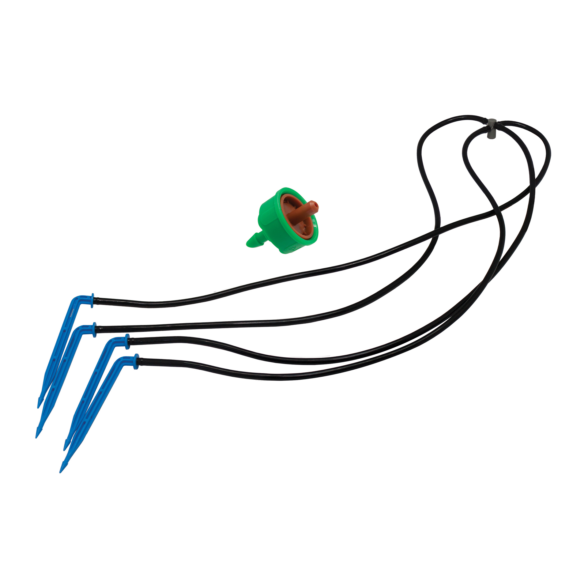 Conj Gotejador 8 L/H 4 Saidas Com Microtubo 60 Cm