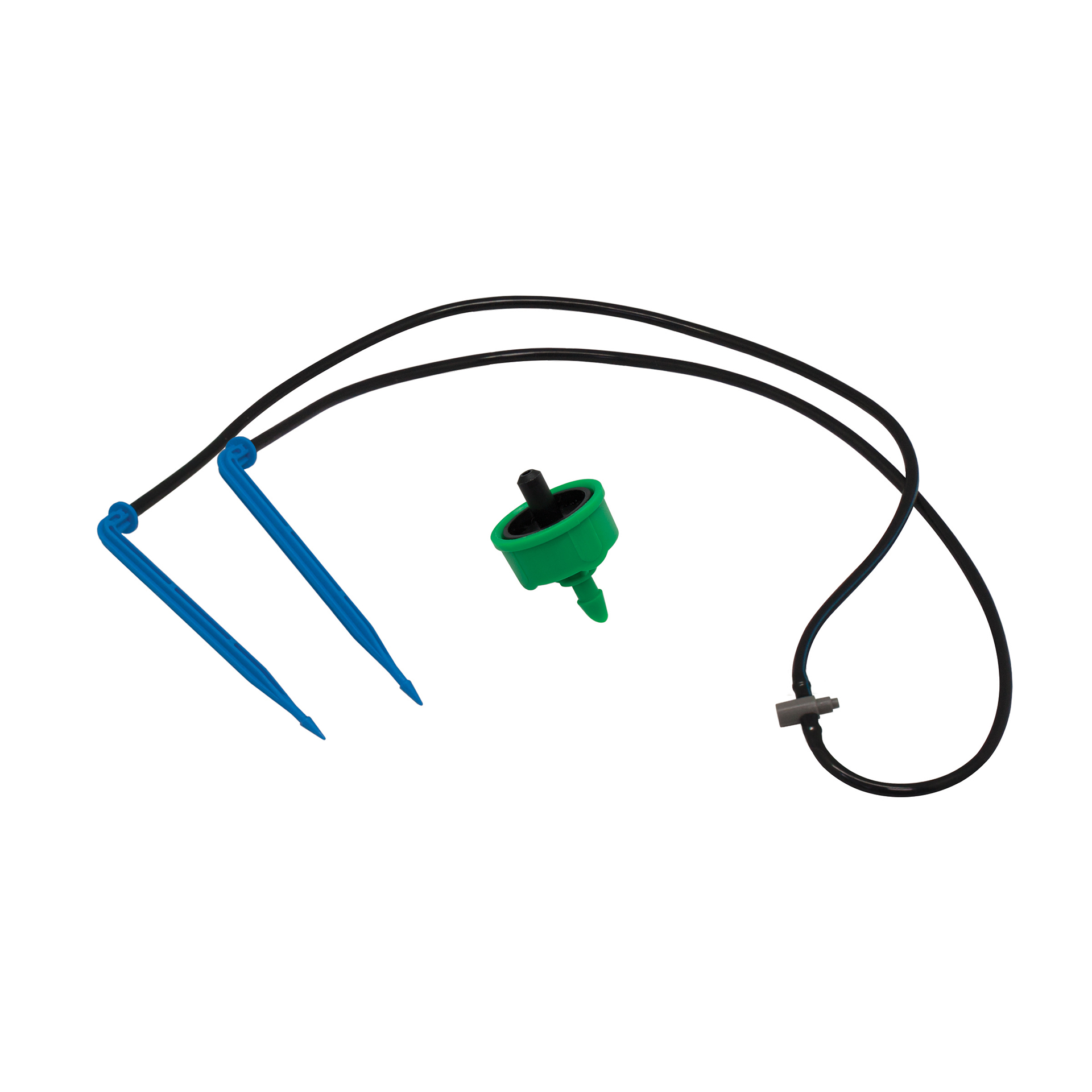 Conjunto 2 Gotejadores 4 L/H 2 Saídas Com Microtub