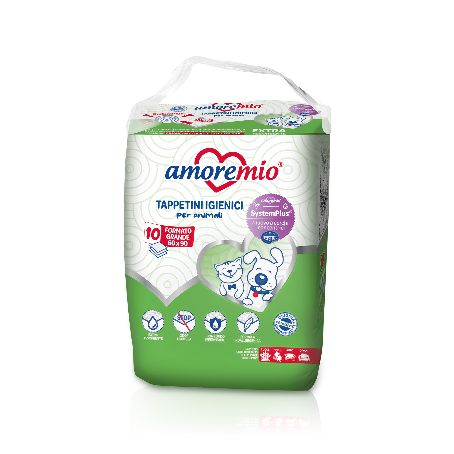 Tapetes Higiénicos 60X90 CM 10 UN AMOREMIO