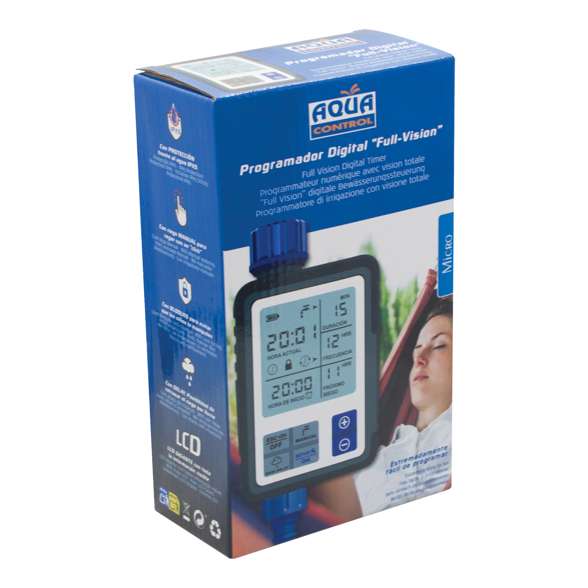 Programador Torneira Digital Full Vision AQUA CONT