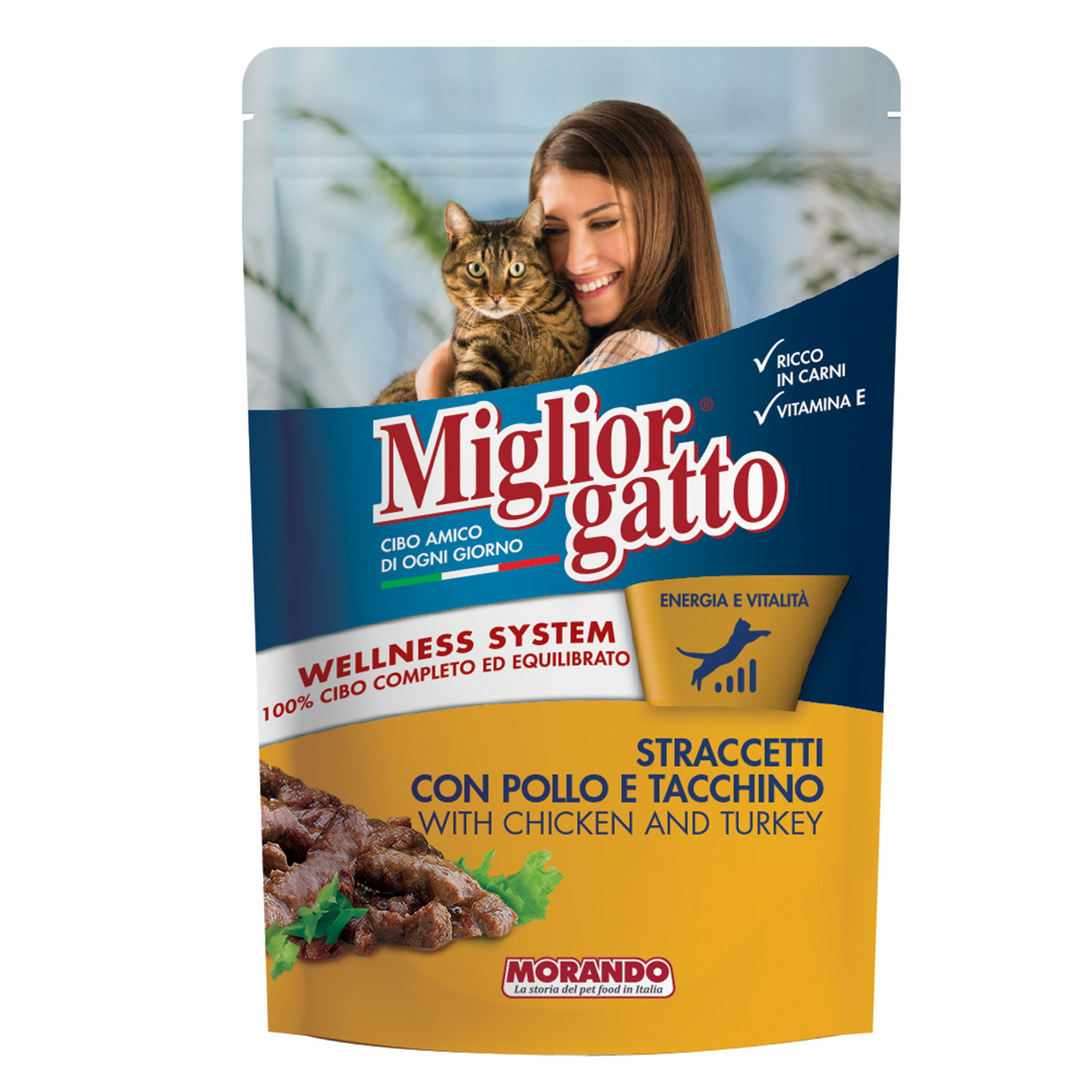 ALIMENTO HÚMIDO PARA GATO TIRAS FRANGO/PERÚ 100 G
