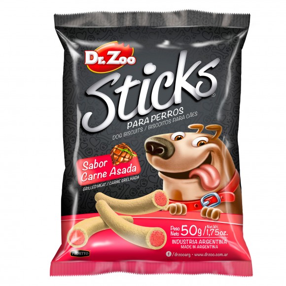 Snack Para Co Sticks Carne Grelhada 50 G DR.ZOO