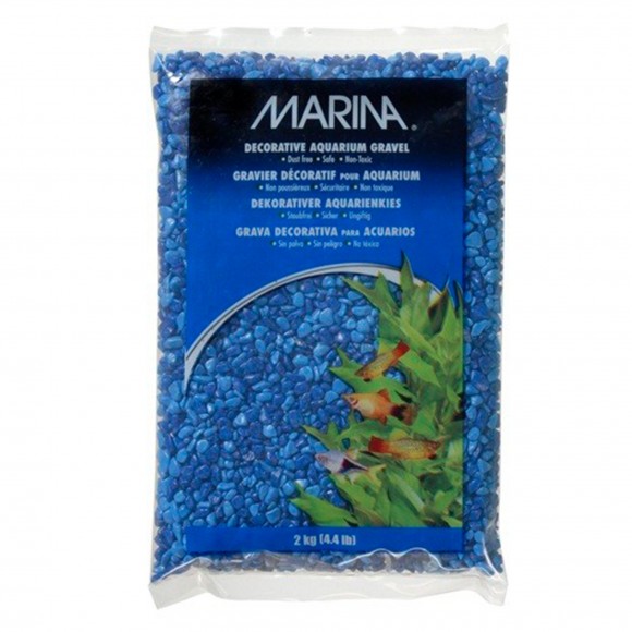AREIA DECORATIVA AZUL MIX 2 KG