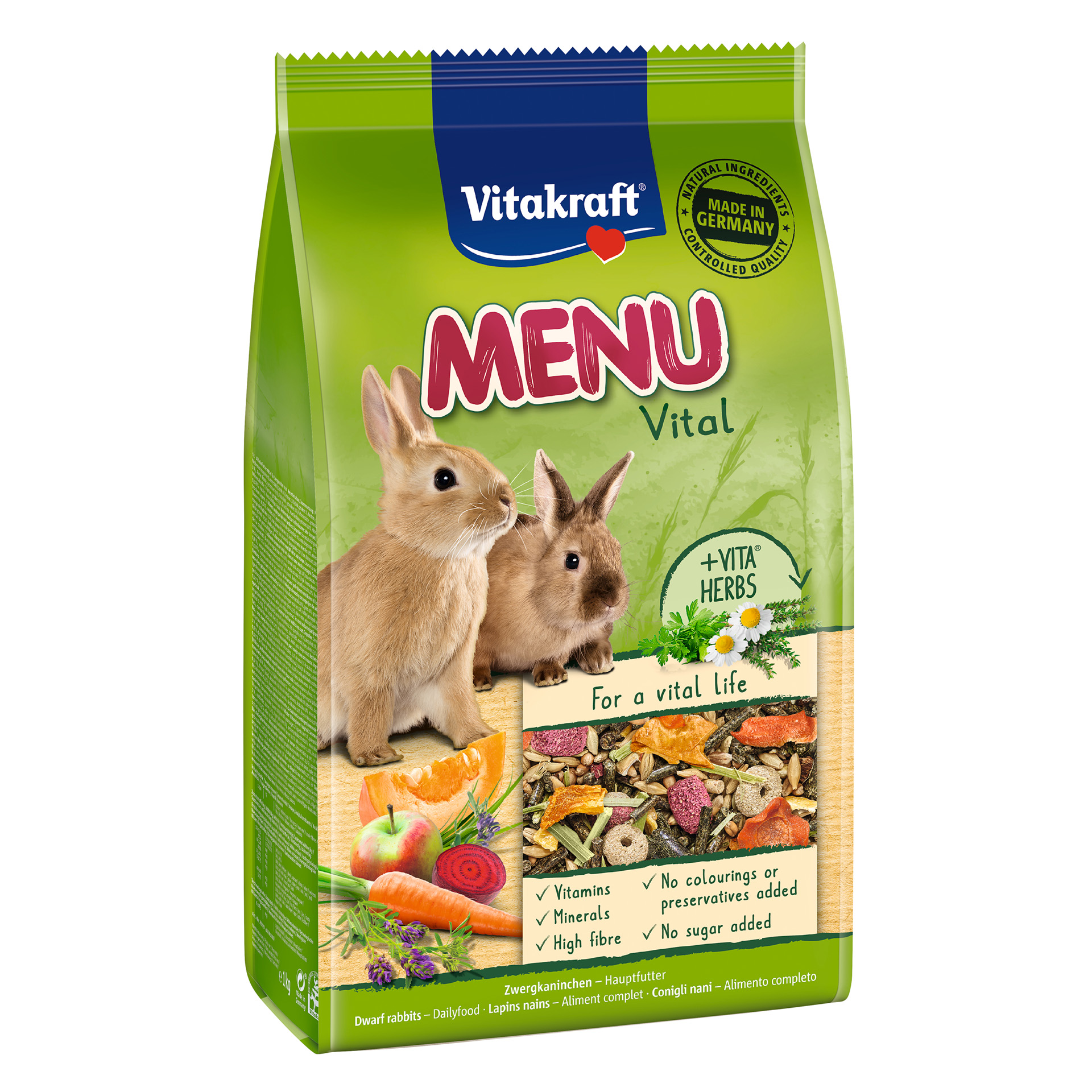 Mistura Vital Coelhos Anões 1 KG VITAKRAFT
