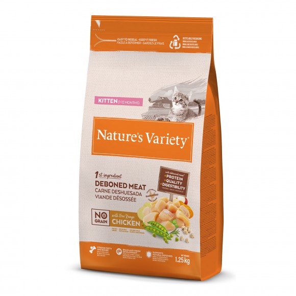 ALIMENTO SECO GATO KITTEN NO GRAIN FRANGO 1,25 KG
