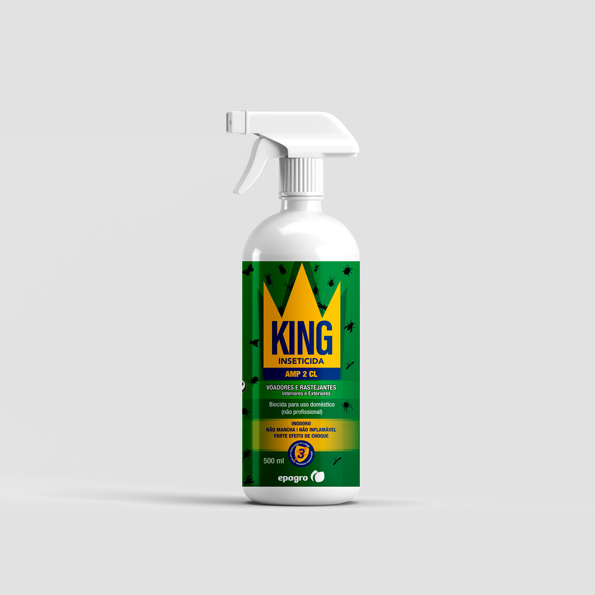 Inseticida Insetos Voadores E Rastejantes 500ML KI