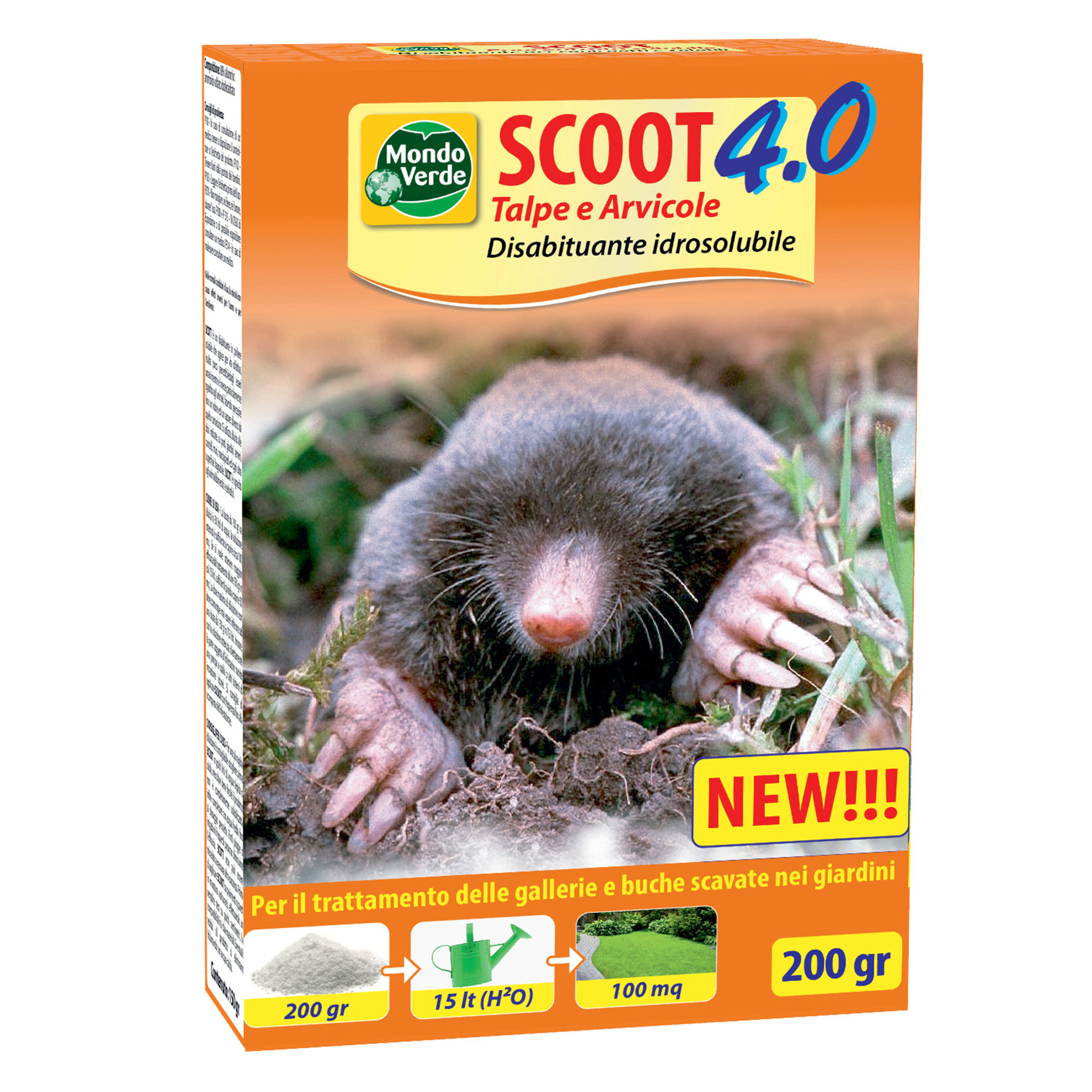 Repelente Toupeiras/Ratazanas 200 GR MONDO VERDE