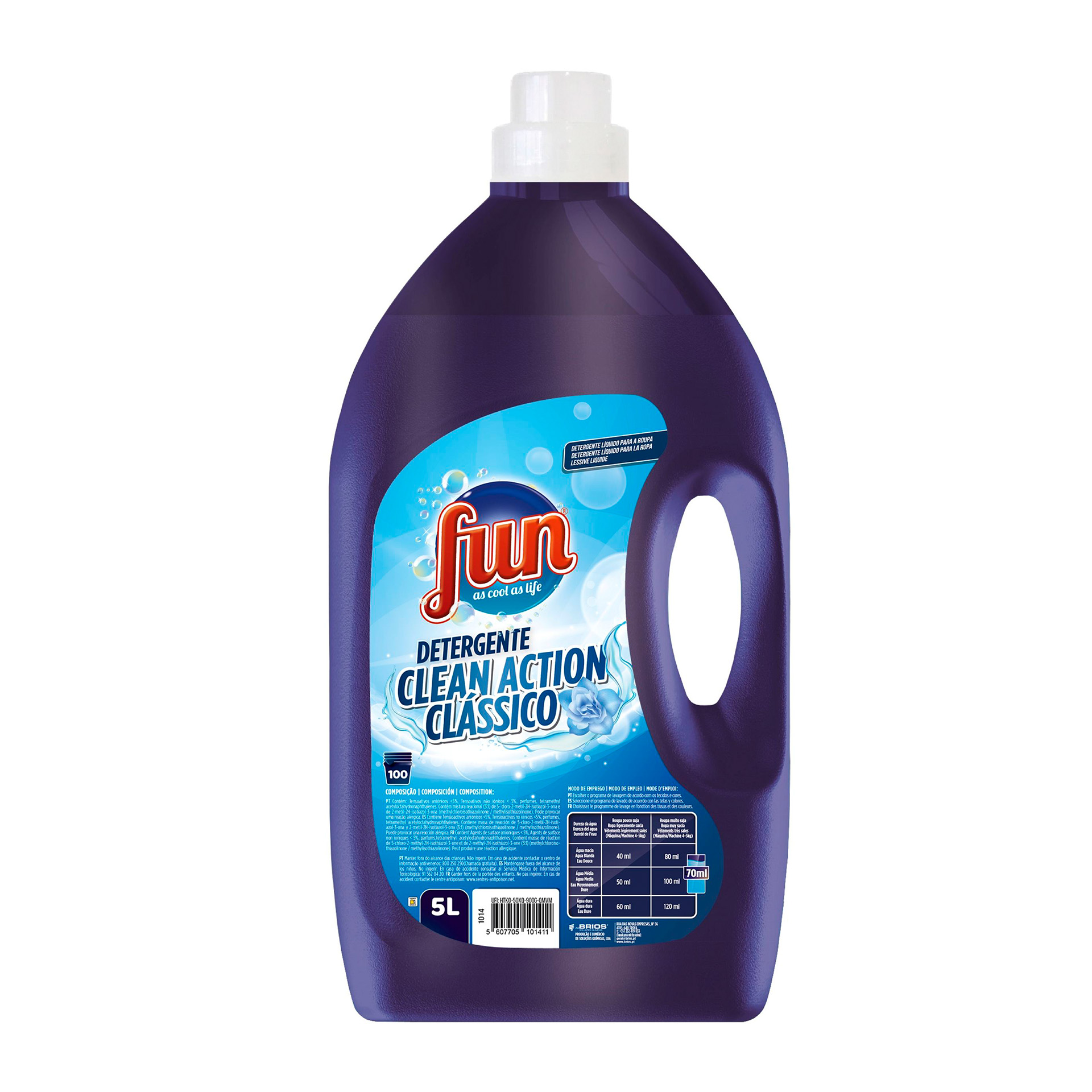 DETERGENTE LÍQUIDO CLEAN ACTION CLASSIC 100 DOSES