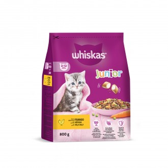 ALIMENTO SECO PARA GATO JUNIOR FRANGO 800 G