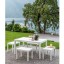 Conjunto Samoa Mesa+4 Bancos Branco PROGARDEN