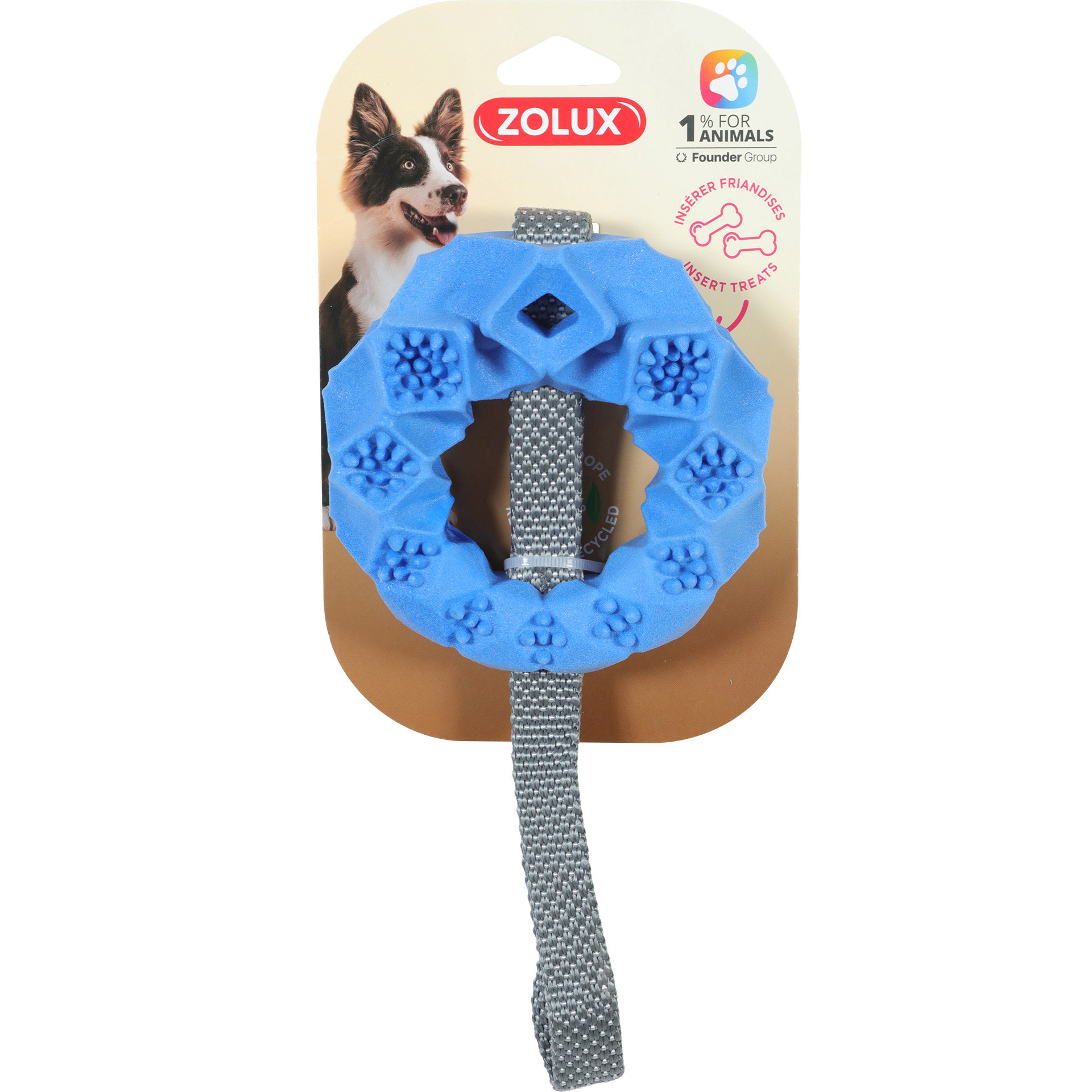 Brinquedo Circulo Tpr Exterior Azul ZOLUX