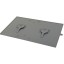 BASE SILICONE COM VENTOSA COMEDOUROS CINZA 48X30X1
