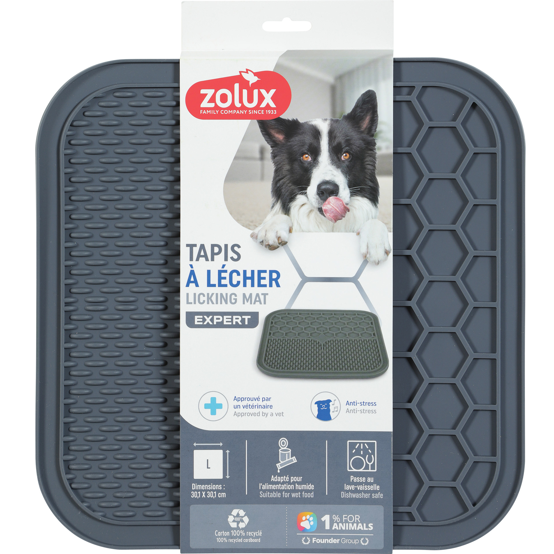 Tapete Silicone Antivorac Cinza 30X30X1,2 CM ZOLUX