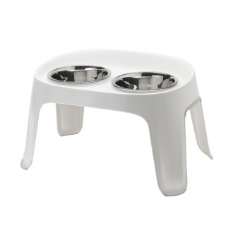 COMEDOURO ELEVADO SKYBAR BRANCO 2X1950 ML