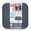 TAPETE SILICONE ANTIVORACIDADE CINZA 21,1X21,1X1,2