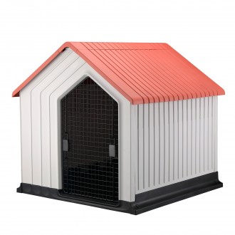 CASOTA PLSTICA COM PORTA VERMELHA 96X96X95CM