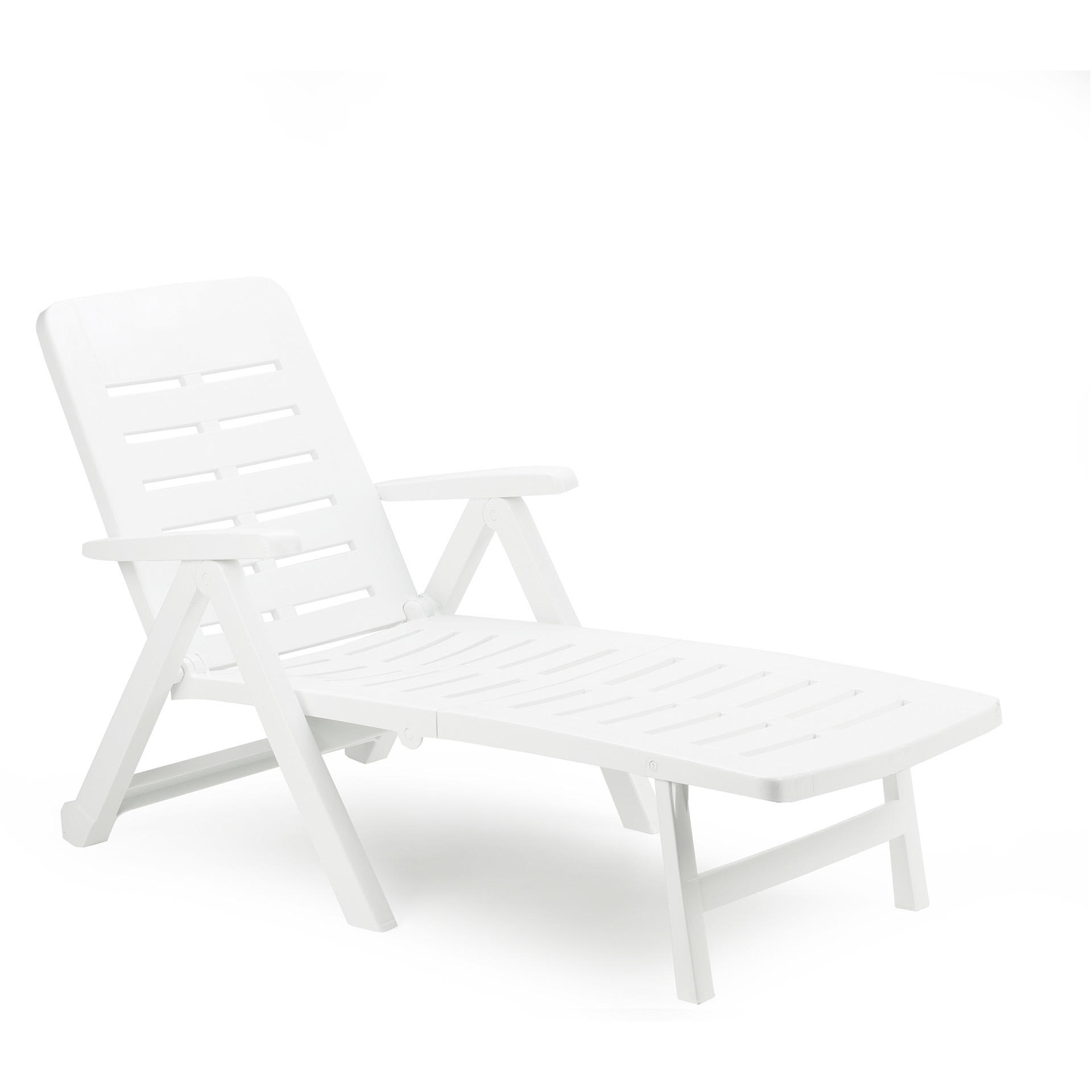 Espreguiçadeiratripart Branca PROGARDEN