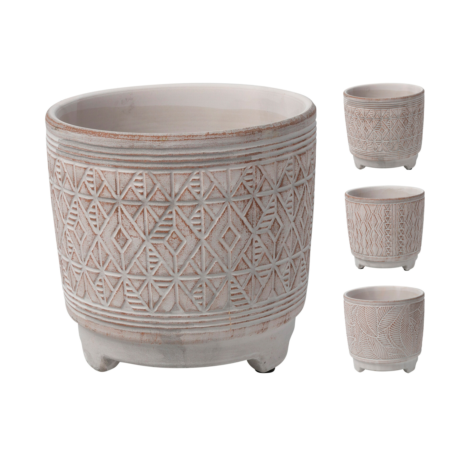 Vaso Cerâmico Étnico 14 CM PROGARDEN