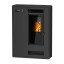 SALAMANDRA A PELLETS MALDIVAS  CINZA 7,5 KW