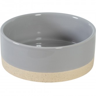 TACA CERAM CINZA 1000ML 17X17X6,7 CM