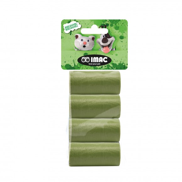 SACOS HIGINICOS BIODEGRADVEIS 15 UN 4 ROLOS