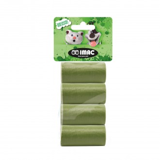 SACOS HIGINICOS BIODEGRADVEIS 15 UN 4 ROLOS