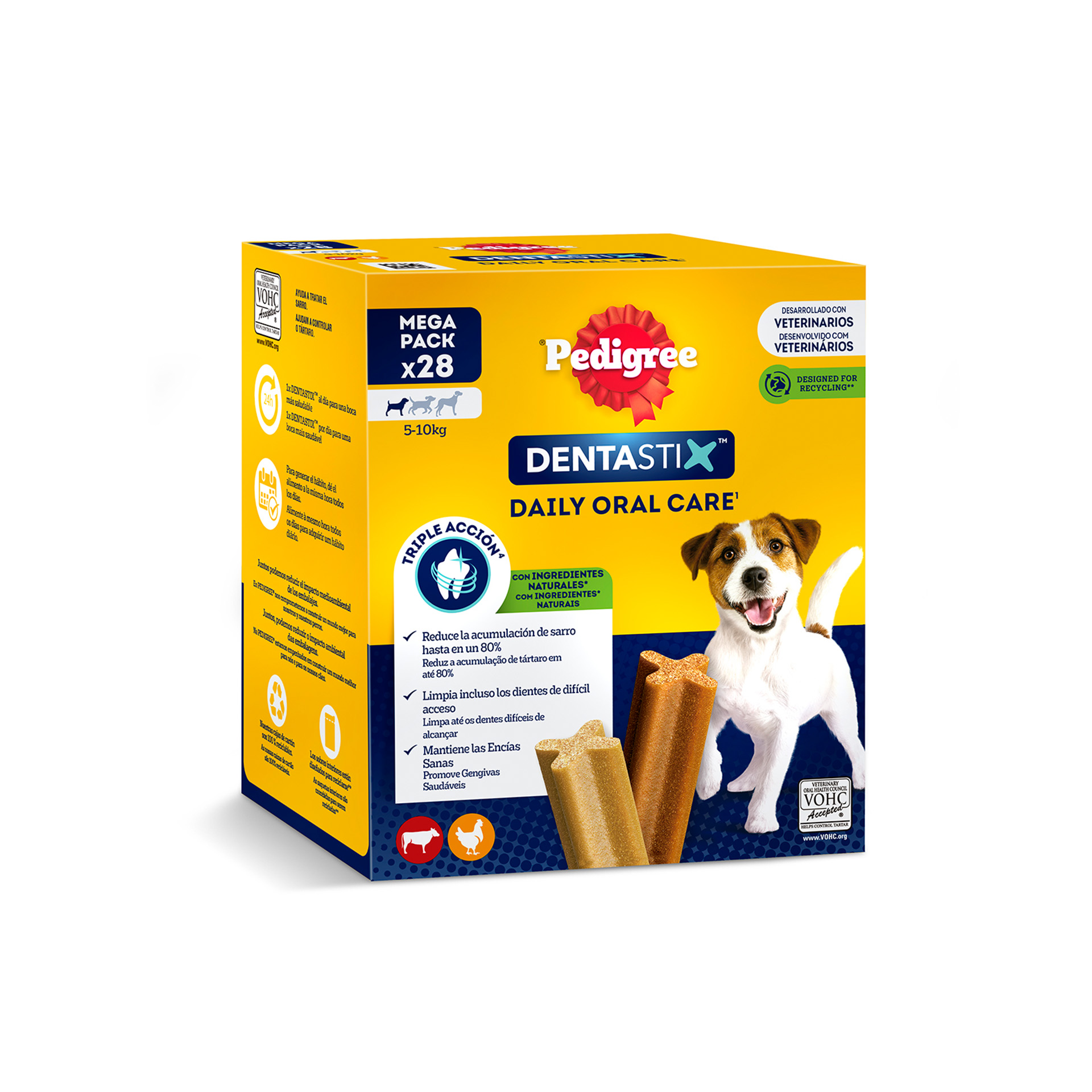 Snack Cão Pequeno Sticks Dentastix 28 UN PEDIGREE