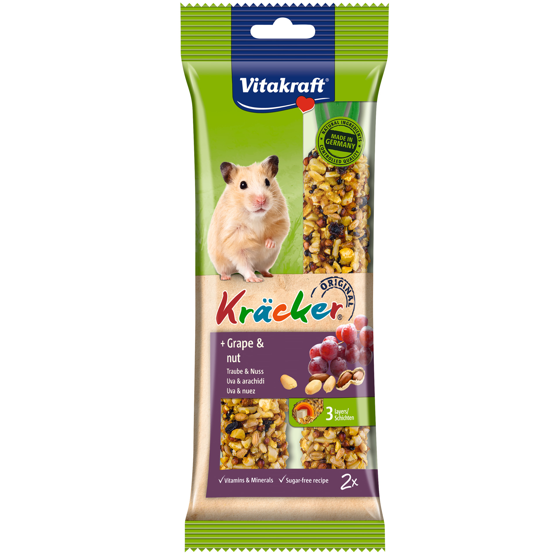 Barritas Hamster Uva/Noz 2 UN VITAKRAFT