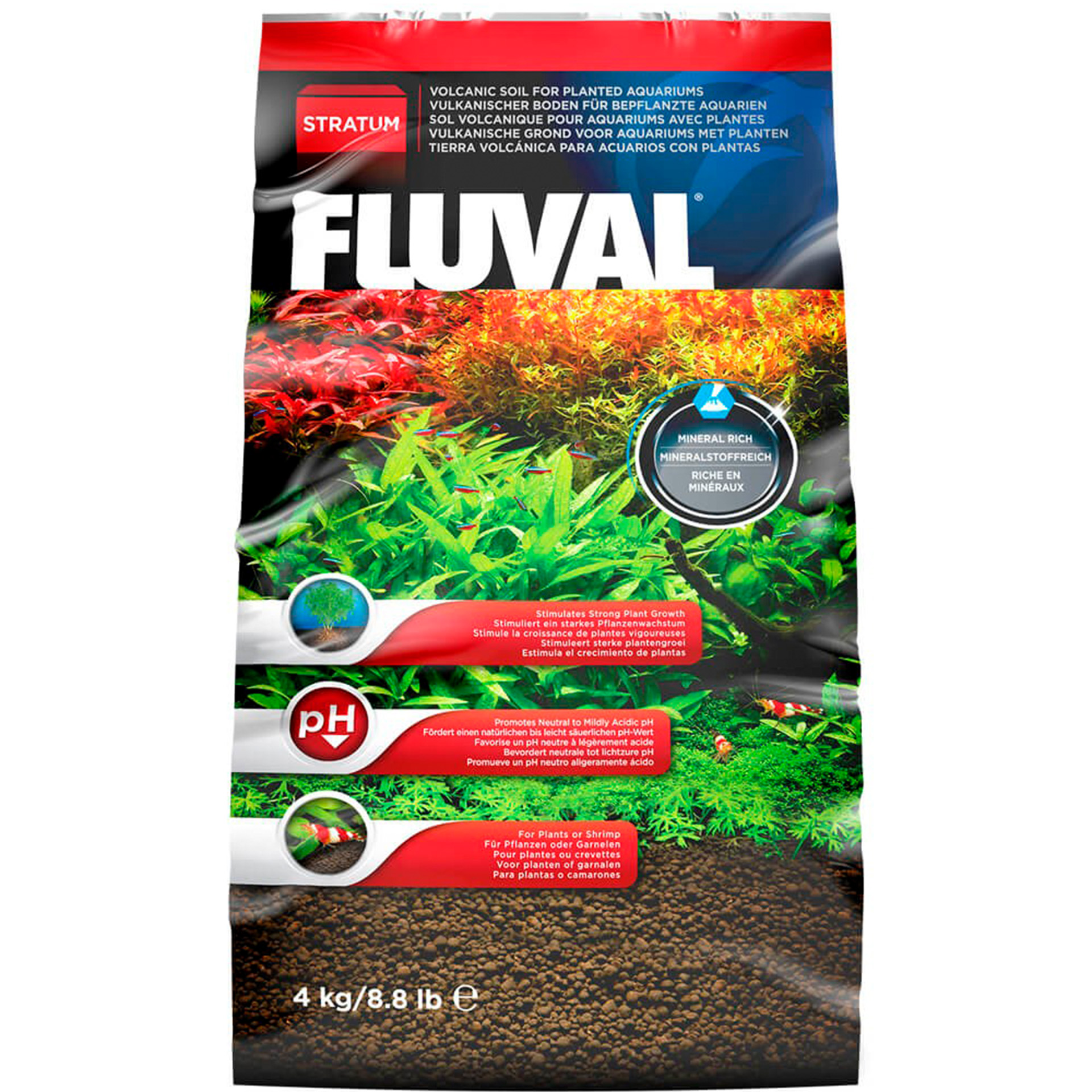 Substrato Plants Shrimp P/Aquário 4 KG FLUVIAL