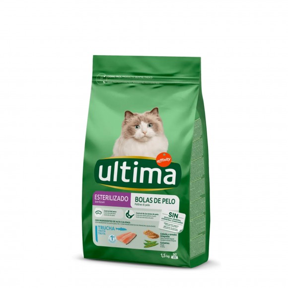 ALIMENTO SECO GATO ADULTO BOLAS PLO TRUTA 1,5 KG