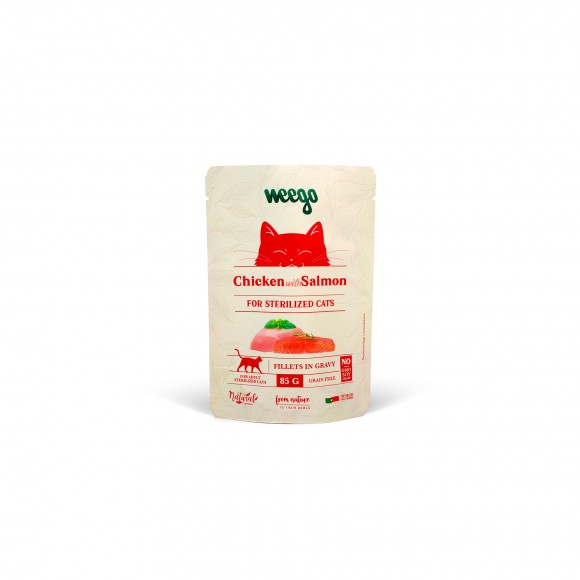 ALIMENTO HMIDO PARA GATO ESTERILIZADO SALMO 85 G