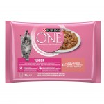 Alimento Húmid Gat Júnior Salmão 4X85 G PURINA ONE Alimento Húmid Gat Júnior Salmão 4X85 G PURINA ONE