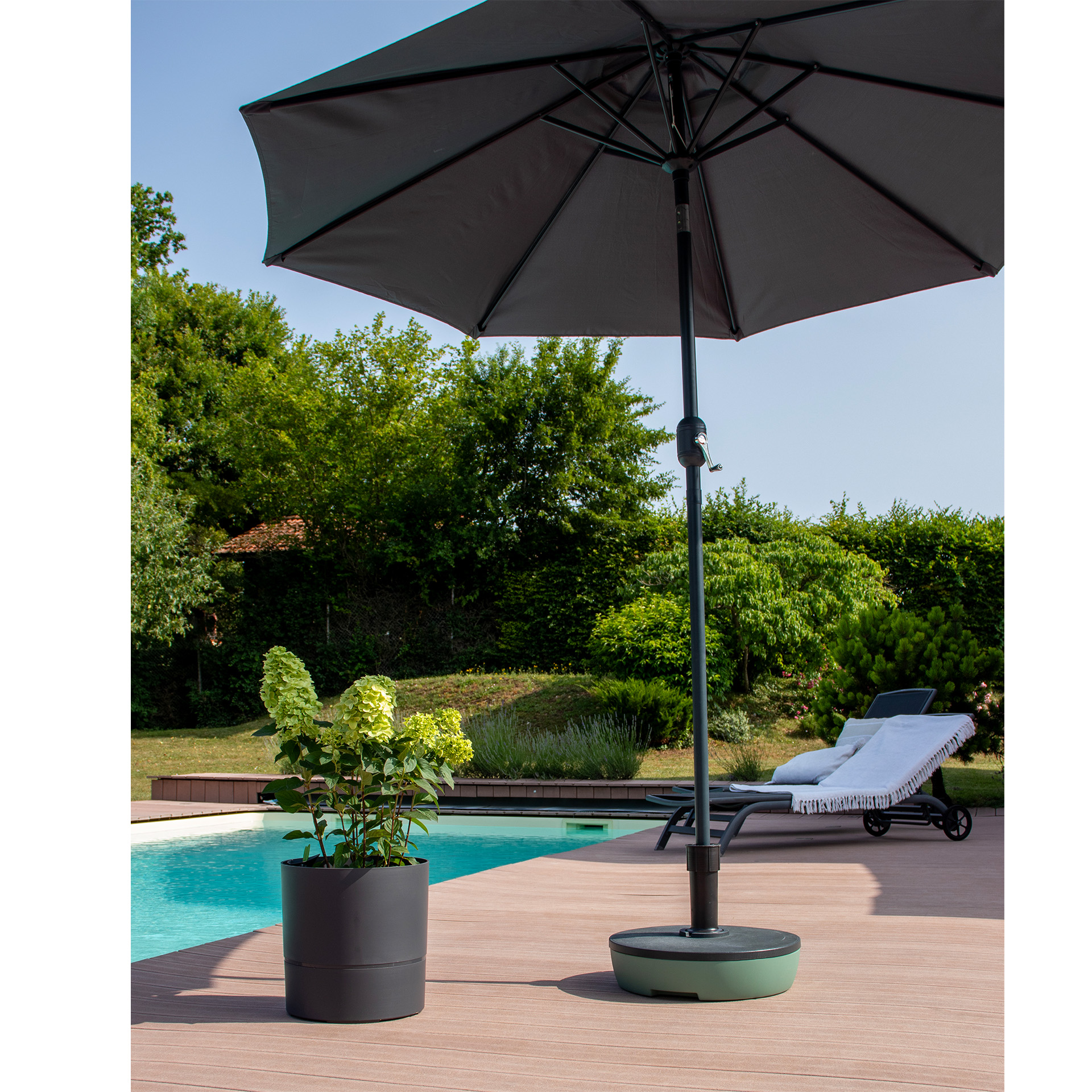 Base Chapéu U 20L 49,5X14,5 CM Cinza Escuro EDA PL