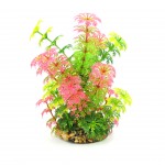 Decorao Planta Aqutica Verde/Rosa CLASSIC