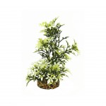 Decorao Planta Aqutica Branca/Verde Escuro CLAS