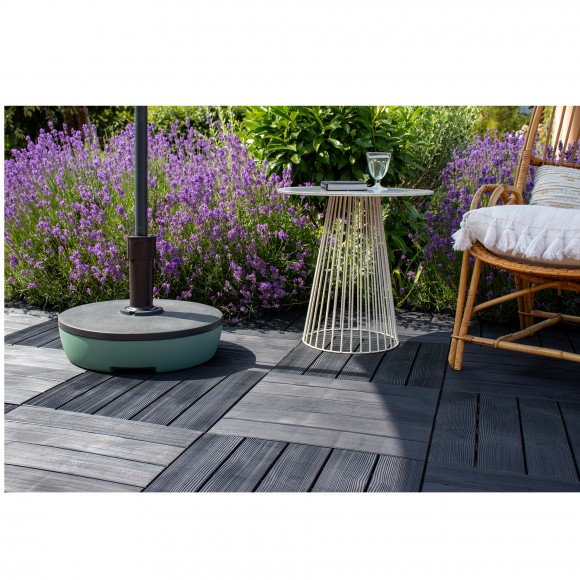 Base Chapu U 20L 49,5X14,5 CM Cinza Escuro EDA PL