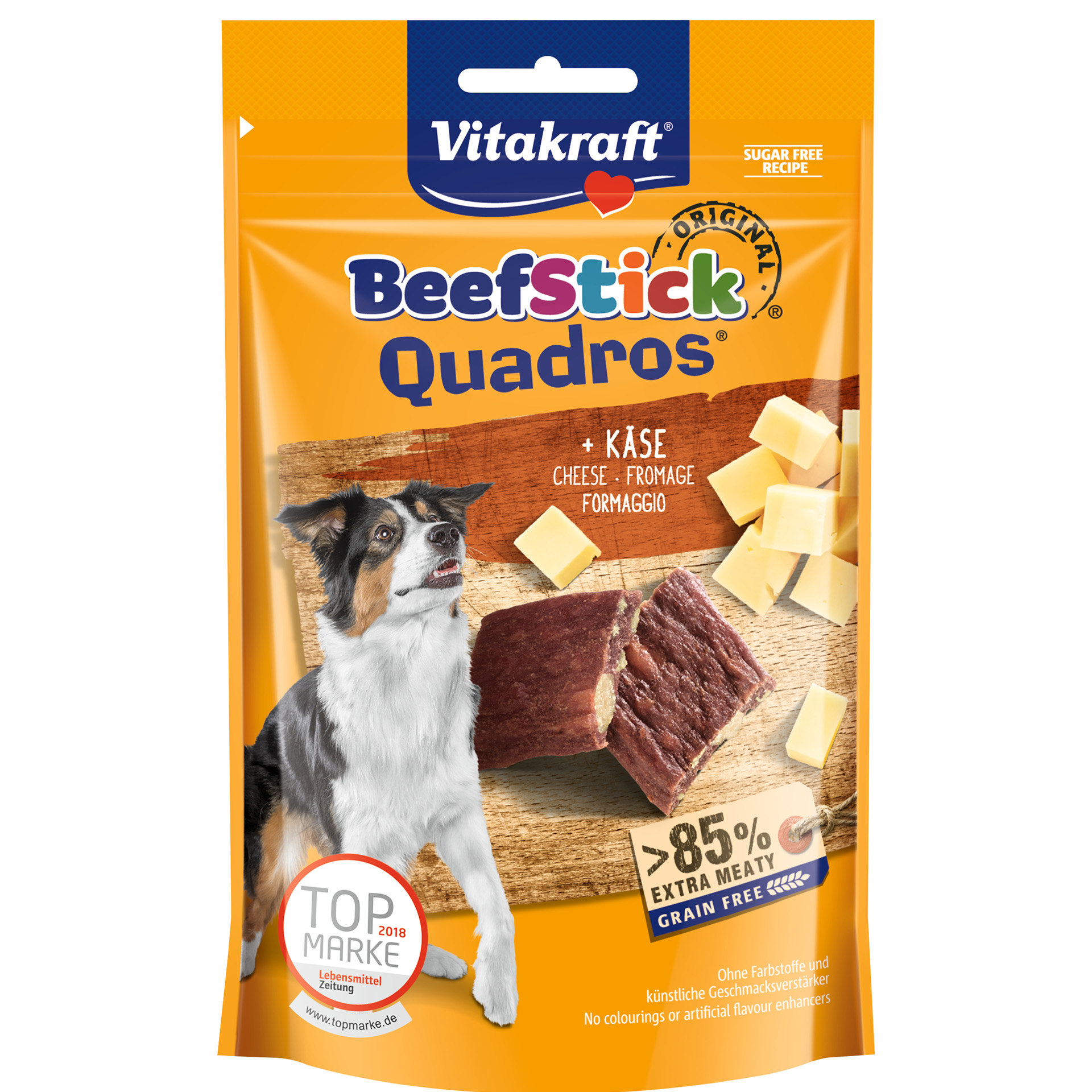 Snack Cão Beef Stick Quadrad Queijo 70 G VITAKRAFT