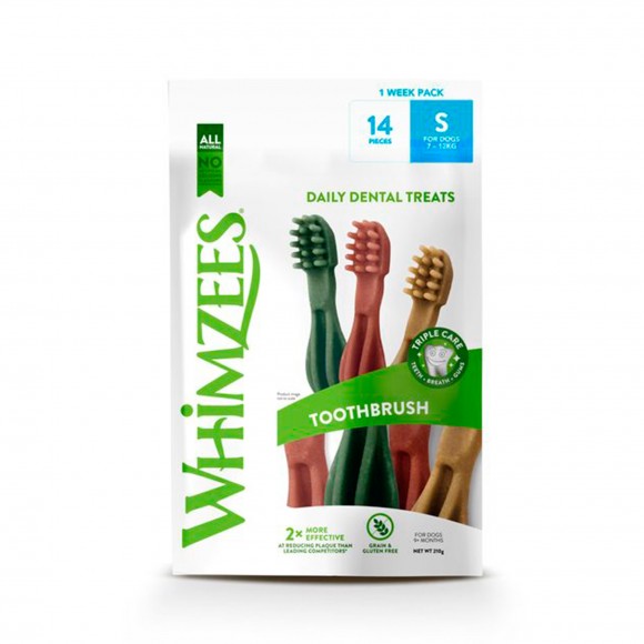 Snack Para C�o Toothbrush Pack S WHIMZEES