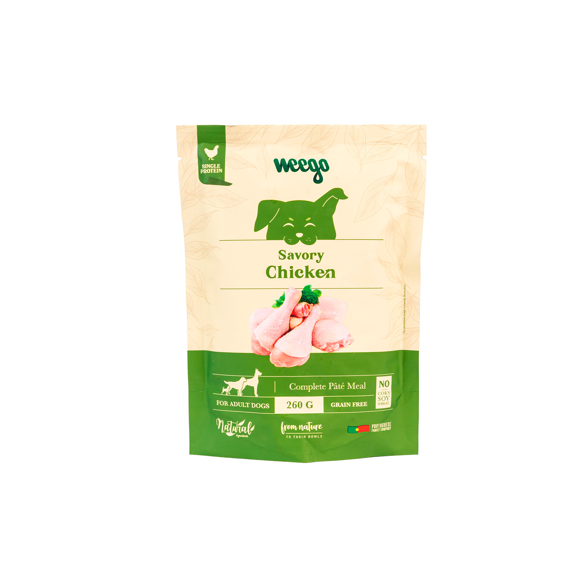Alimento Húmido Cão Frango 260 G WEEGO
