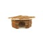 CASA CANTO MADEIRA P/ROEDORES 21,8X30,5X1,43 CM