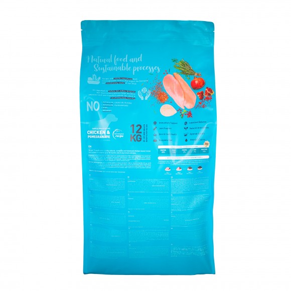 ALIMENTO SECO PARA CO FRANGO E ROM 12 KG