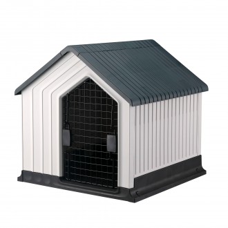 CASOTA PLSTICA COM PORTA CINZA 96X96X95CM