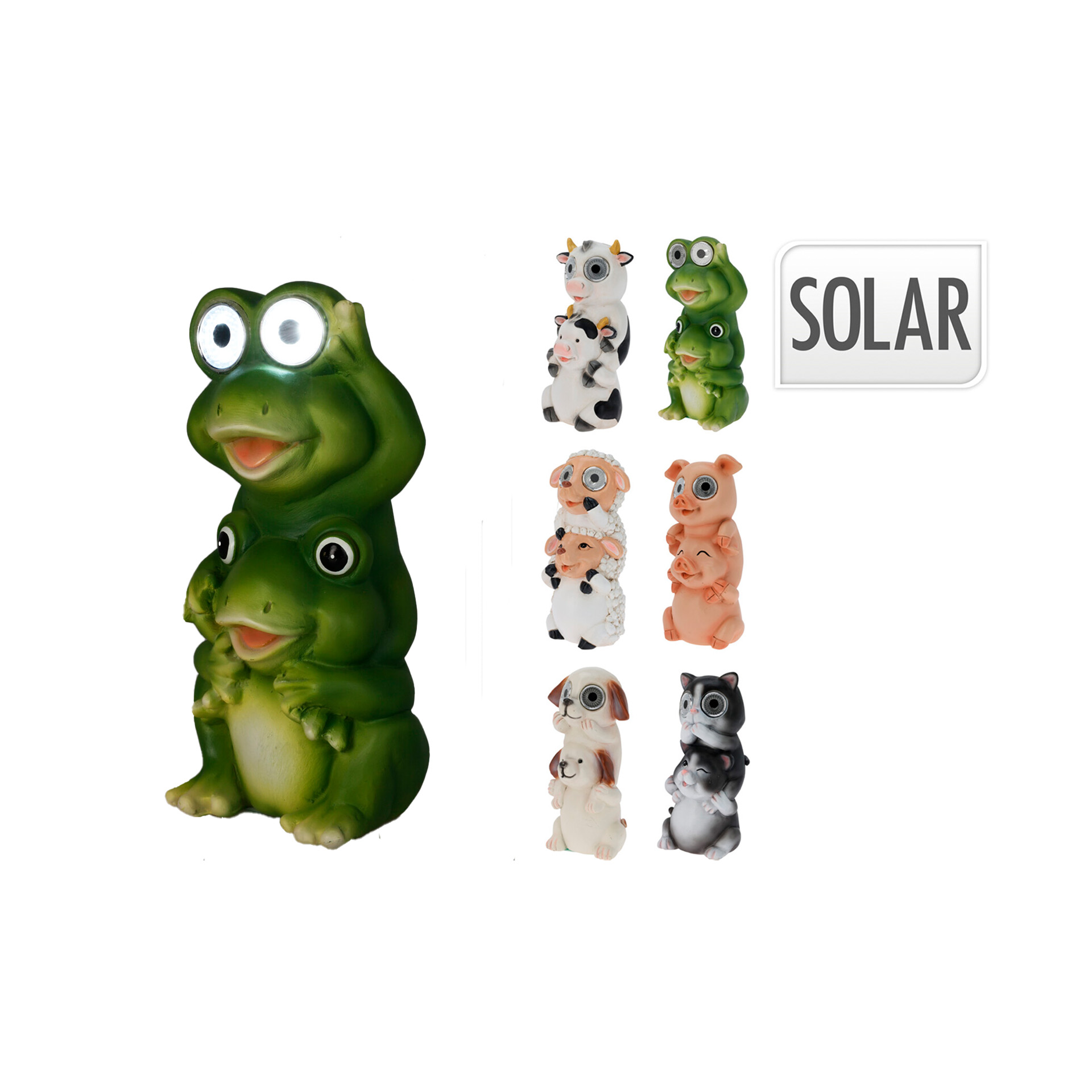 Candieiro Solar Animais 19 CM Sortido PROGARDEN