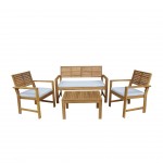 Conjunto Coffee Accia Banco+2Cadeiras+Mesa