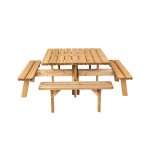 Mesa Picnic Quadrada 116X42 CM EKJU
