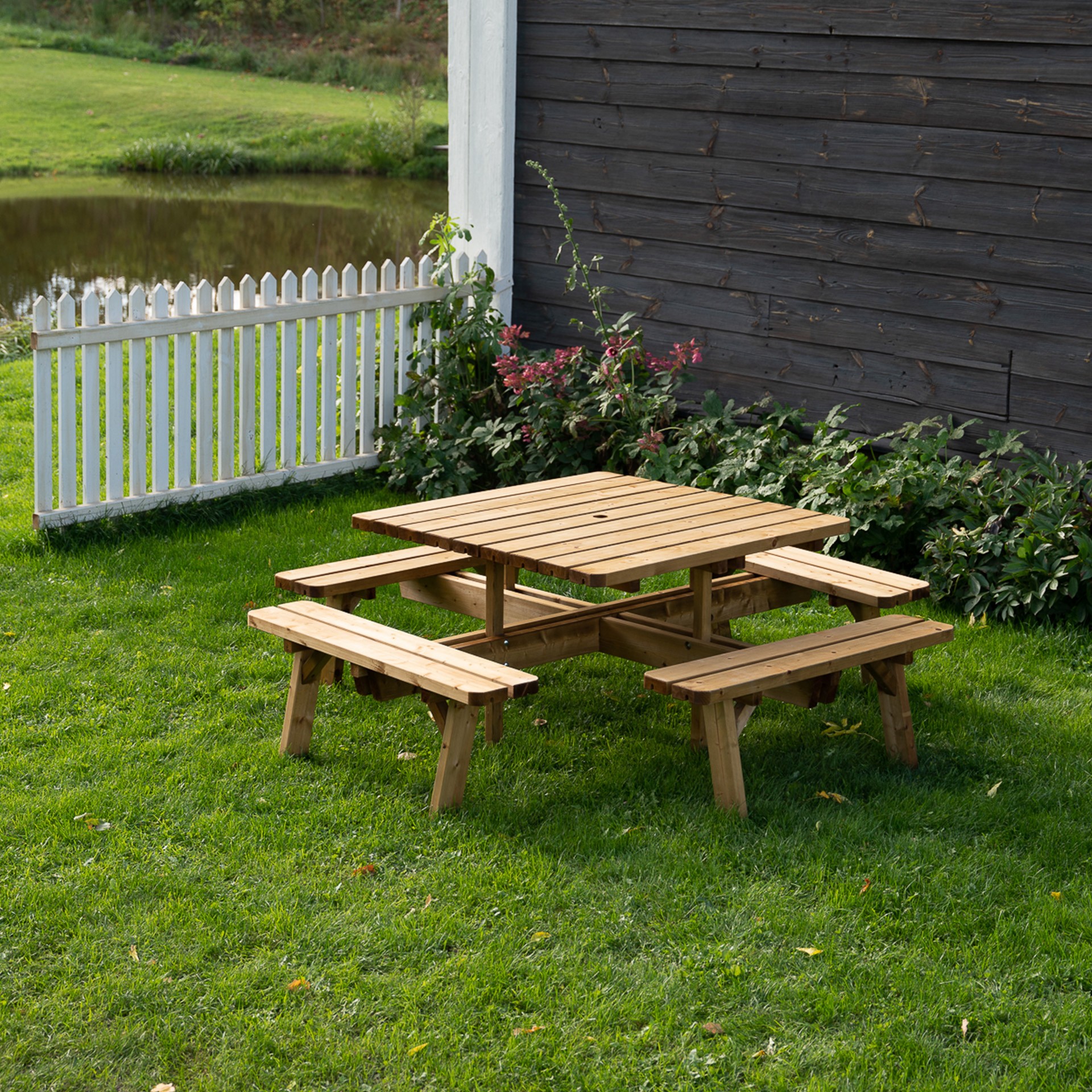 Mesa Picnic Quadrada 116X42 CM EKJU