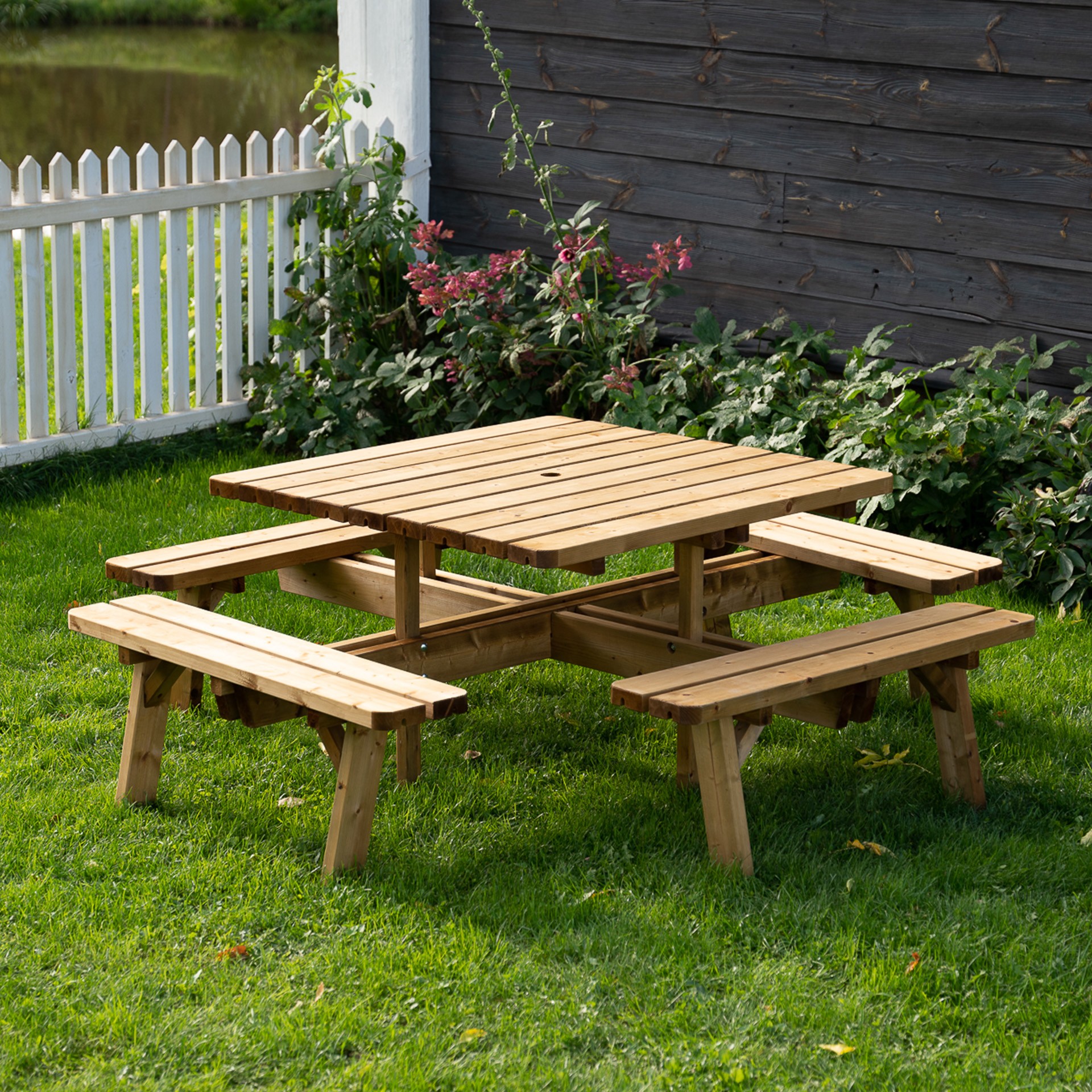 Mesa Picnic Quadrada 116X42 CM EKJU