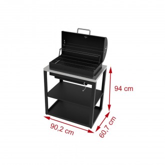 MODULO BARBECUE MILANO 125X90,2X60,7 CM