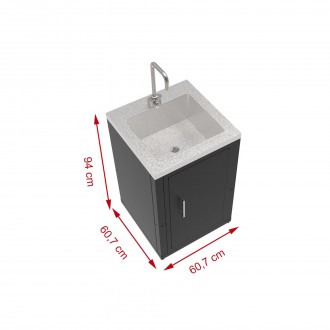 MODULO LAVA LOUCA 94X60,7X60,7 CM