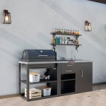 CONJUNTO BARBECUE 080.839 210,8X60,7X125 CM CONJUNTO BARBECUE 080.839 210,8X60,7X125 CM